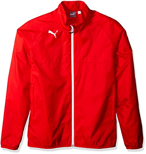 Puma Men's Rain Jacket, Small, Puma Red-White