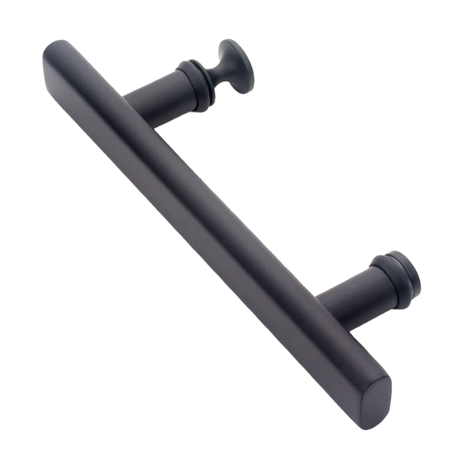 Poignée de porte en verre push-pull noir mat entraxe 400mm pour douche
