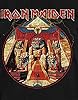 Iron Maiden T Shirt Powerslave Lightning Circle Band Logo Official Mens Black S #2