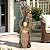 Autodaya 42.7" Tall Outdoor Water Fountain with LED Lights, 3-Tier Rainforest Waterfall Tree Trunk and Jar Garden Fountain, Ideal for Serene Relaxing Patio, Yard or Porch