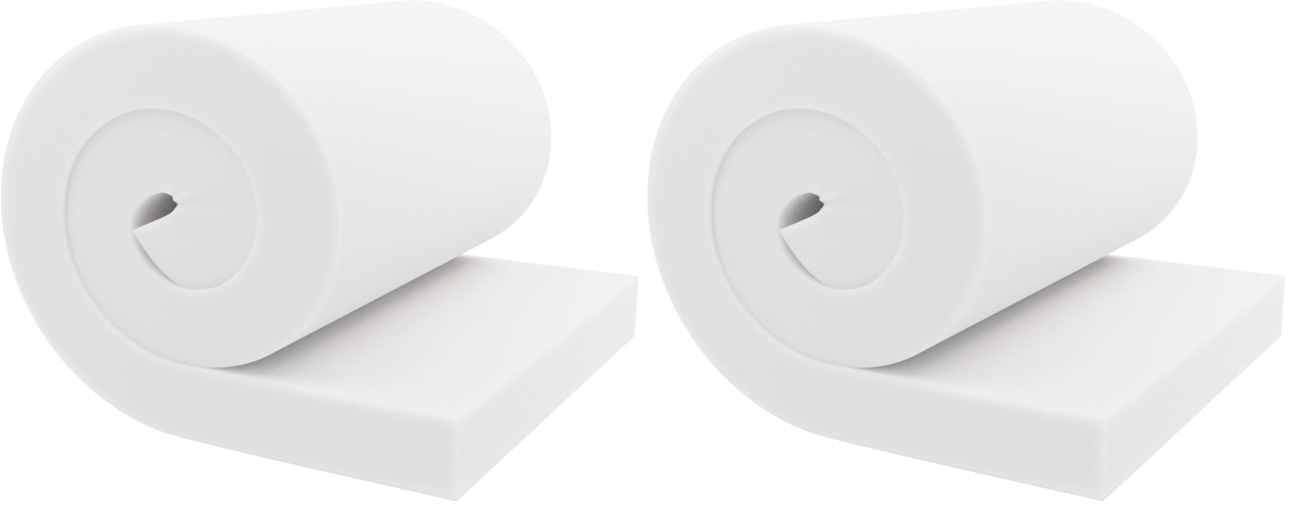 GoTo Foam 3" Height x 24" Width x 72" Length 44ILD (Firm) Upholstery Cushion Made in USA (Pack of 2)