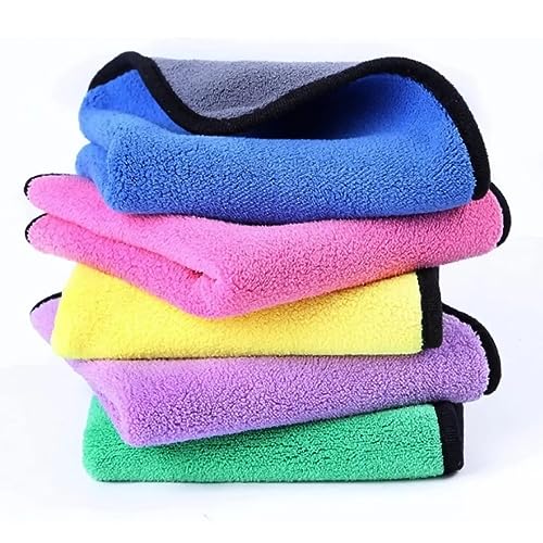 Khillayox Microfiber Cleaning Cloths, 600 GSM Reusable & Washable...