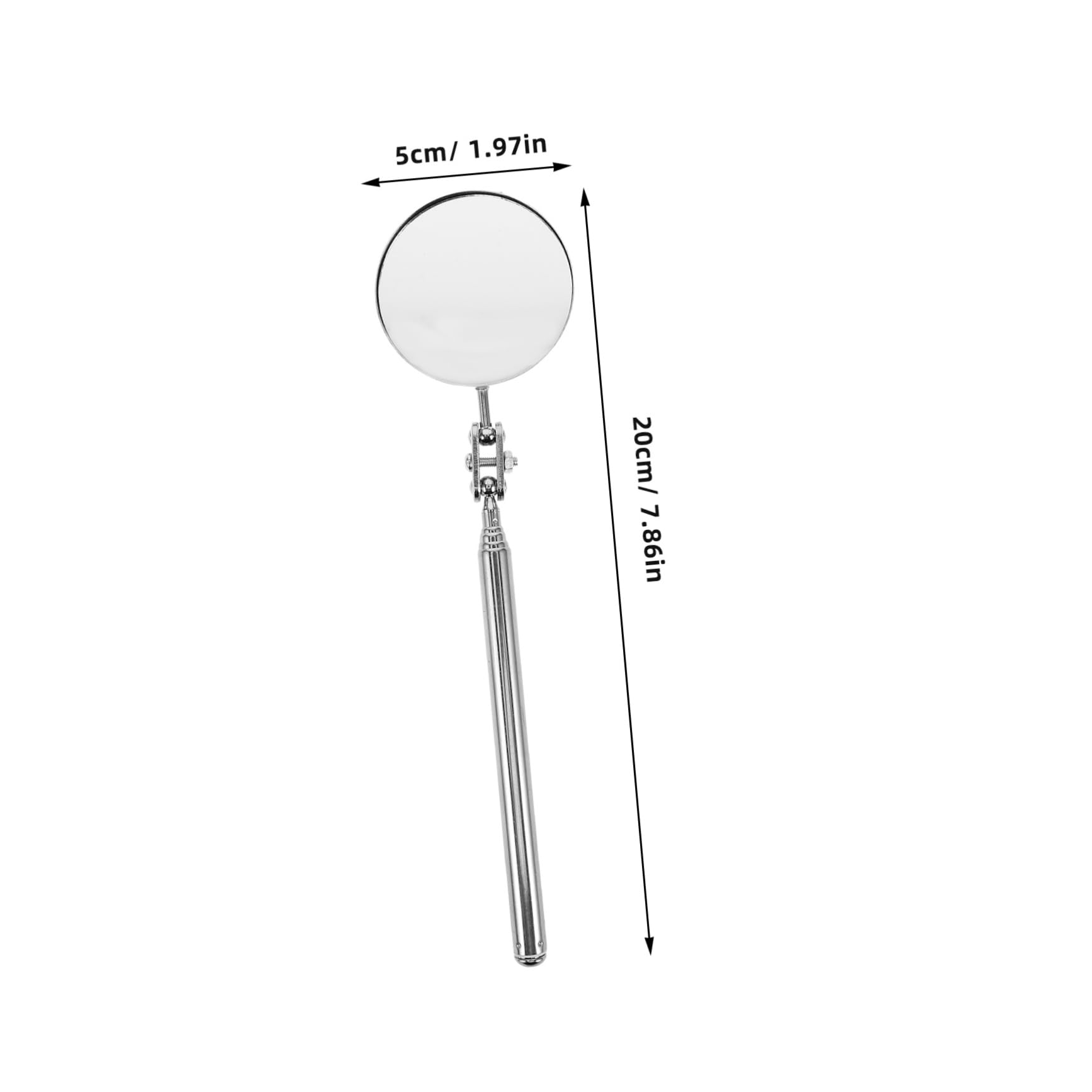 FUNOMOCYA Handheld Car Inspection Mirror Mini Telescoping Inspection Tool Machine Tool Mirrors Stick