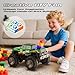 DEERC BG028 Amphibious RC Monster Truck/Boat, IPX7 Waterproof Remote Control Car W/Gesture Sensing Control, 2.4GHz 4WD RC Car W/ 360°Rotation,Flowing Light,40mins Play RC Truck Toys for Kids Boys