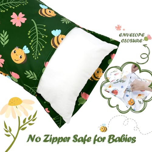Image of UOMNY Toddler Pillowcases for Girls 13X18 12x16 14x19 Bee and Koalas Baby Pillow Case 2 Pack Small Pillow Covers for Travel Pillow