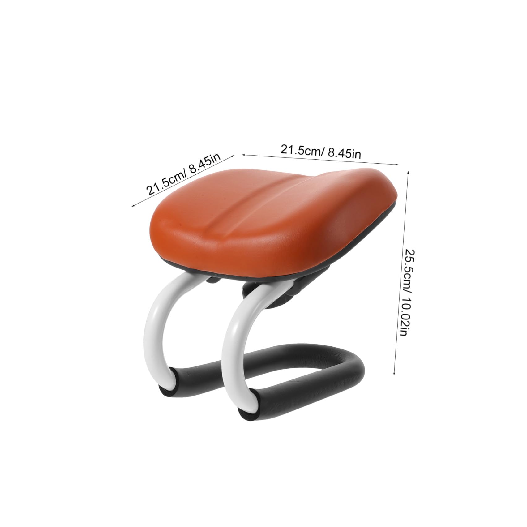 Panca da Meditazione Inginocchiata Regolabile Marrone, Portatile | Base Antiscivolo, Cuscino in Pelle Pu, per Sala Meditazione e Preghiera, Struttura Compatta 25,50x21,50x21,50cm
