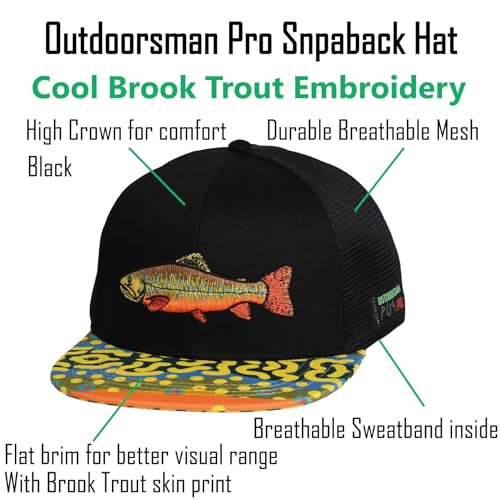 Image of EDTREK Outdoorsman Pro Trucker Breathable Mesh Performance Cap - Flat Brim Snapback Hat