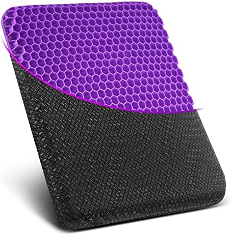 Gel Seat Cushion, Seat Cushion, Breathable - Sit Longer, Back, Gel Seat Cushion for Wheelchair Cushion, Office Chair, Car, Long Travel