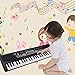 Tastiera Musicale 49 Tastiera Elettronica Portatile, Tastiera Pianoforte Multifunzione, Pianoforte Musicale Bambino Musicale Tastiera Elettronica con Microfono per Bambini Regalo