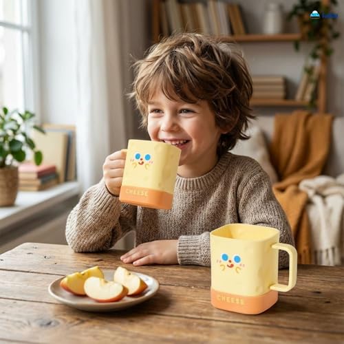 Image of FunBlast Milk Mug for Kids - 410 Ml; Unbreakable Mug for Kids, Milk Mugs for Kids Unbreakable - Milk Drinking Cup for Kids (Pack of 1)