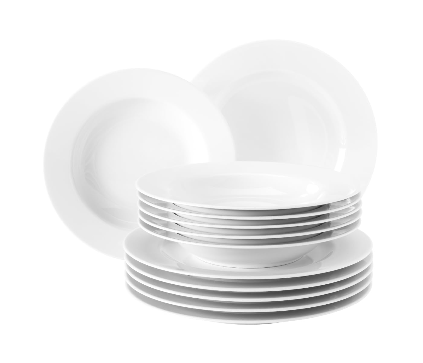 Piatto Colazione Seltmann Rondo/Liane 20 Cm - Bianco, Porcellana Resistente (Set Da 6 Pezzi) - 4