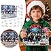 Brain Teaser Puzzles Advent Calendar 2025, 3D Metal Puzzle Christmas Countdown Calendar with 24 Challenging Puzzles for All Age (Blue)