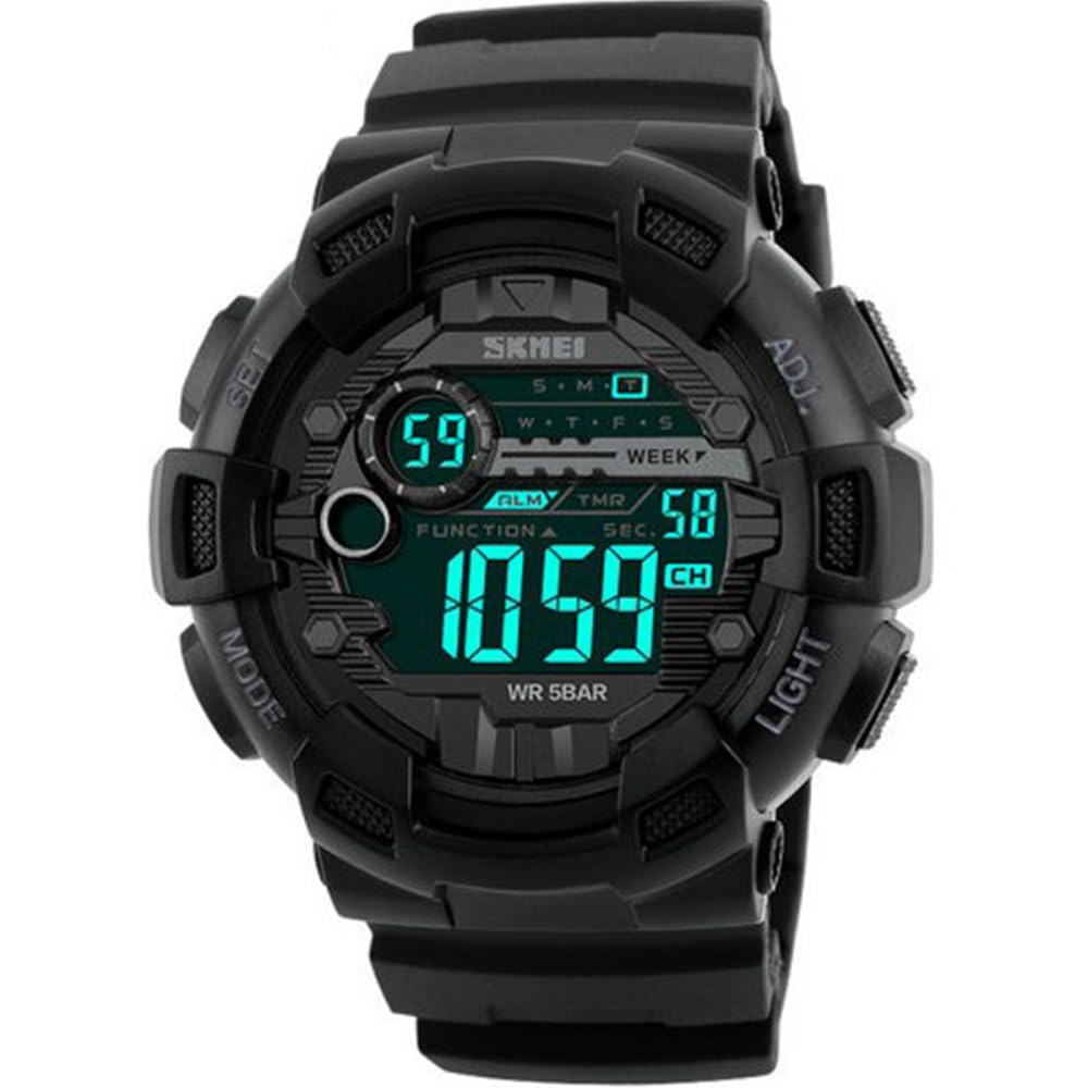 Relógio Masculino Skmei 1243 Á Prova D’água 50m Shock Digital Esporte Preto em promoção! Veja a oferta e mais achadinhos de Relógios de pulso 2 Hoje é o melhor dia para comprar Relógio Masculino Skmei 1243 Á Prova D’água 50m Shock Digital Esporte Preto com aquele preço maroto! Promoção! Aproveite a oferta! 2