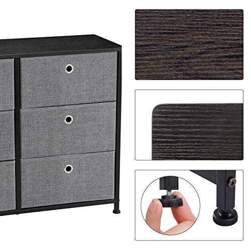 Songmics Narrow Dresser With 4 Fabric Drawers Vertical Slim Storage Tower Unit, 31.5", Gray, Ults23G #TOP5