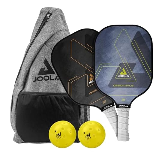 Kit JOOLA ESSENTIALS Pickleball (2 Raquetes, 2 Bolas e 1 Bolsa)