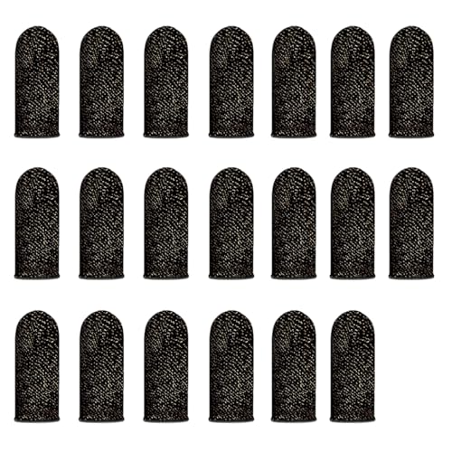 YAZWUR 20 Stück Mobile Gaming Finger Sleeve Thumb Sleeve for Gaming Fingerschutz Handschuhe mit Anti-Sweat Effekt Fingerabdeckung für Touchscreen Spiel Mobile