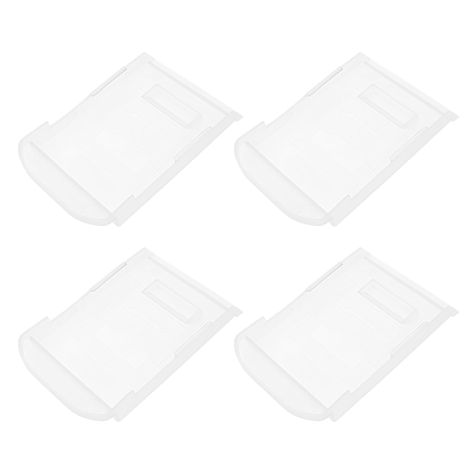 EMSea 4Pcs Lithium Battery Dust Cover Battery Protective Cover Compatible with Dewalt 18V/20V Li-Ion DCB180 DCB182 DCB184 DCB200 DCB201 Models, Clear