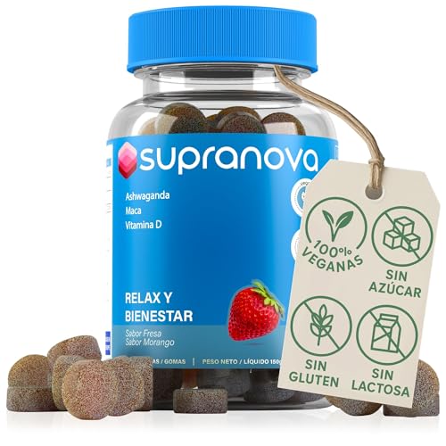 Gominolas de Ashwagandha de alta concentración para bajar cortisol...