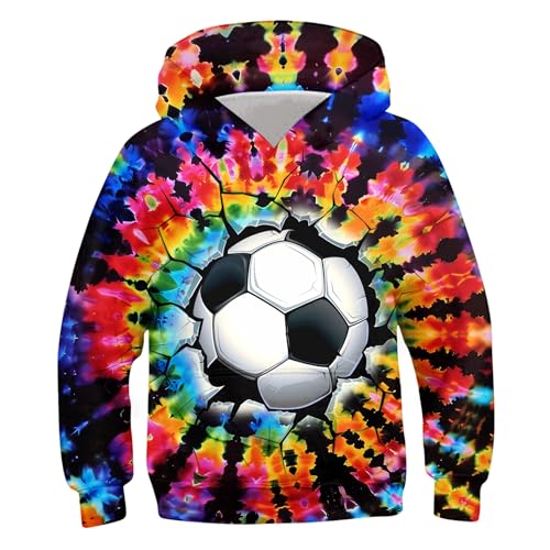 Image of Belovecol Boys Hoodies 3D Printed Hooded Sweatshirts with Pocket for 6-16Y