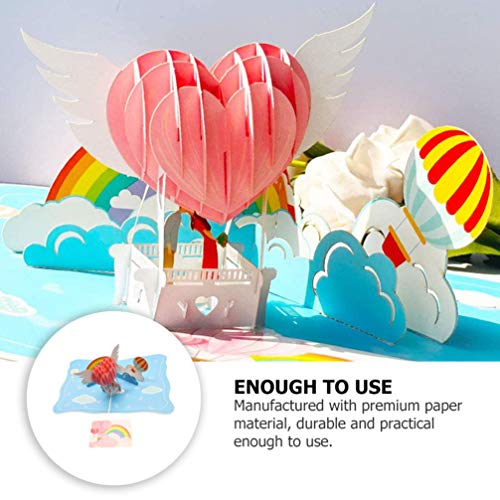 CLISPEED 3D Cartãde Saudaçãde Dia Ds Namrads Cartãde MensaRmânticPp-Up Amr CraçãBênçãpara CasamentCh