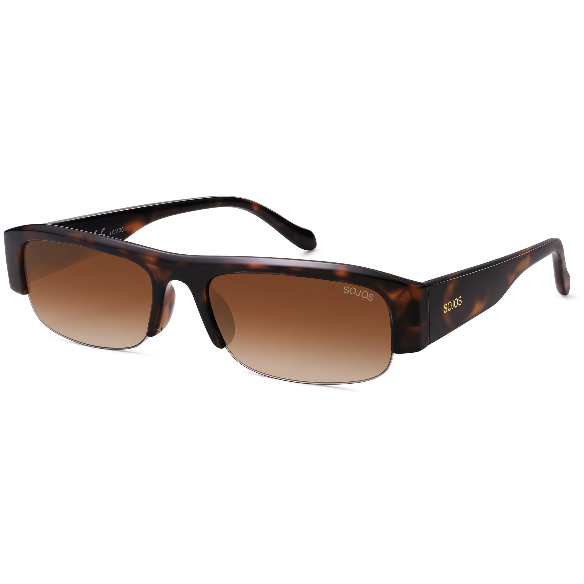SOJOS Retro Rectangle Sunglasses for Women Trendy Y2K Chic 90s Shades Lightweight Sunnies SJ2671
