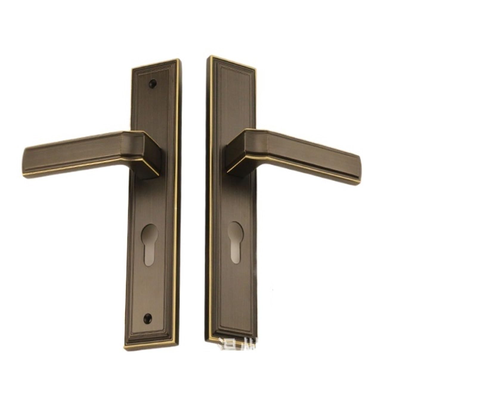 Aepqbgqj One Color Pure Copper Door Lock European Silent Indoor Bedroom Handle Lever