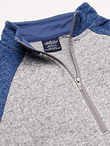 Charles River Apparel Men's Quarter Zip Color Blocked Heathered Fleece2