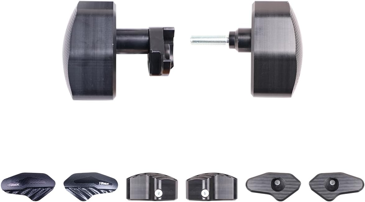 T-Rex Racing No Cut Frame Sliders Compatible with Yamaha 2015-2023 YZF-R1 YZF-R1M - Black