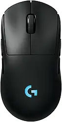 Mouse Gamer Sem Fio Logitech G PRO 2 LIGHTSPEED para Destros ou Canhotos, 4 Botões Programáveis e Removíveis, Sensor Hero 2 44K DPI, Carregamento USB-C, PC/Mac - Preto
