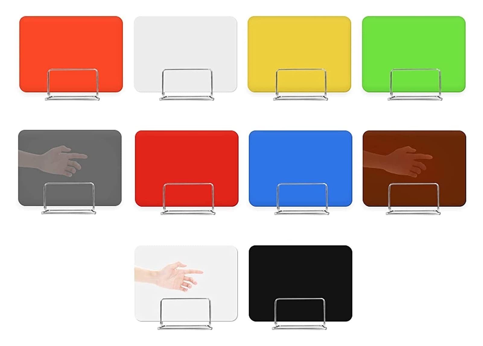 Partition de bureau anti-distraction : panneau acrylique amovible 40x60cm