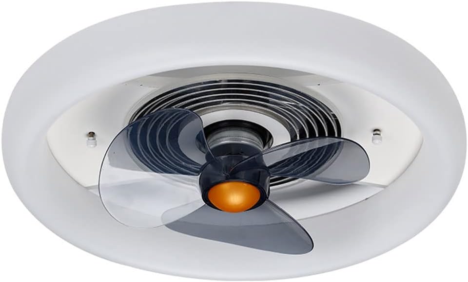 AMBAYZ Ligera de Iluminación Interior de la Luz Ventilador de Techo de la Sala de Estar Simple Lámpara Del Ventilador Silencioso Invisible Dimmable con Accesorios de Lámpara Remota Led 3 Colores Linte