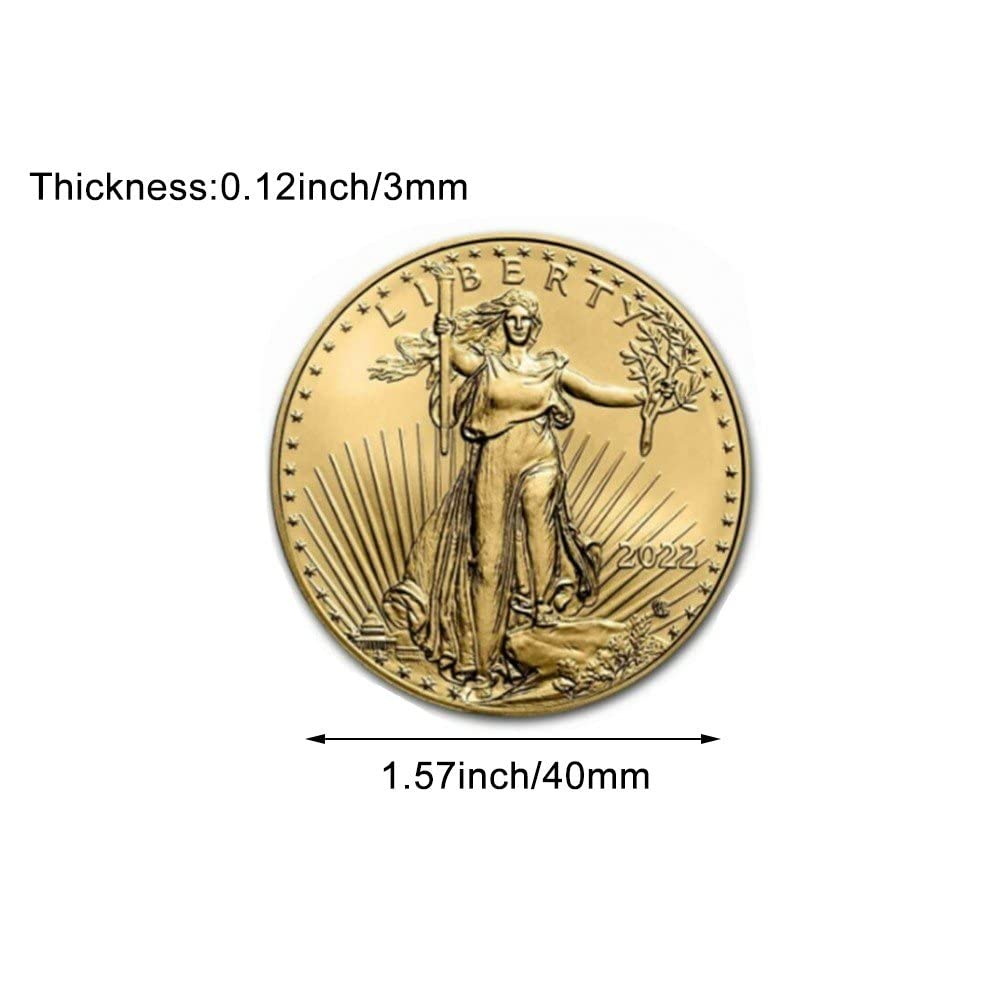 Moneta Antica della Statua della libertà 2022 USA Liberty Eagle Moneta Un Dollaro Monete Commemorative Monete Collezione Americane Decorazioni per Casa