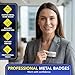 Custom Metallic Name Tag Badge - 1.5