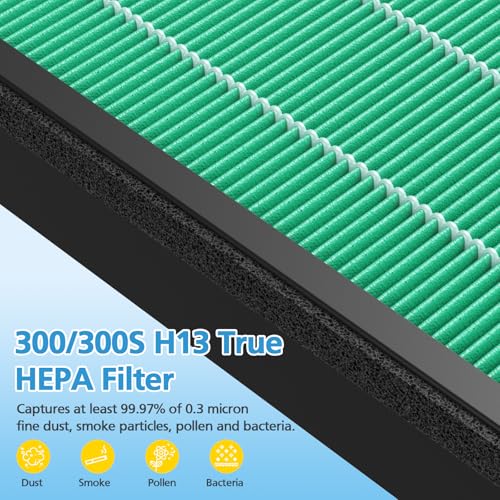 Image of 2Pack 300 /300S Replacement Filter for Coway Airmega Max2 Air Purifier 300 /300S, True HEPA Filter & Activated Carbon 2-in-1 Filter, # AP-1515-FP