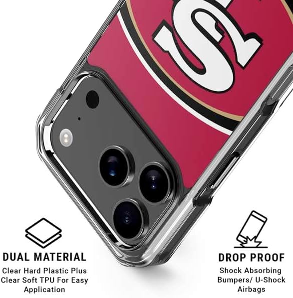 Skinit Phone Case Compatible with MagSafe iPhone 17 Pro Max - Officially Licensed NFL San Francisco 49ers Large Logo Design