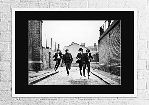 Affiche The Beatles – Affiche The Beatles – A Hard Day’s Night – Cadre Bois Avec PassePartout | A3 (41.9×29.6cm), Black… - Les Beatles, Paul McCartney, John Lennon, RIngo Starr, George Harrison Affiche The Beatles - Affiche The Beatles - A Hard Day's Night - Cadre Bois Avec PassePartout | A3 (41.9x29.6cm), Black… – Image 4