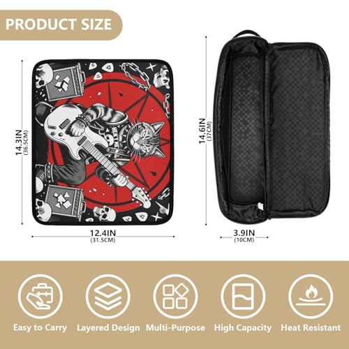 Estuche de viaje 2 en 1 para rizadores y planchas con tapete resistente al calor desmontable y doble capa para planchas y rizadores miniatura 4