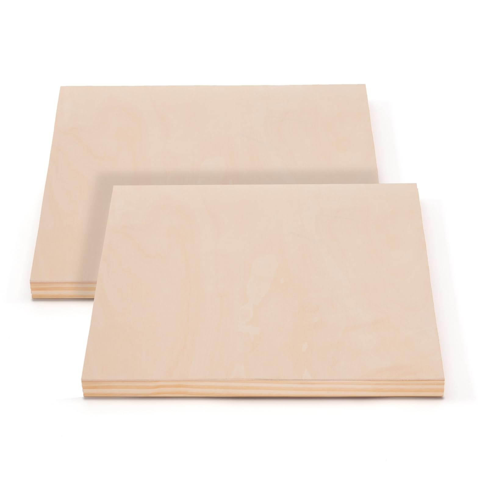 Art-Star 2X Holz MALGRUND 80x80 cm | Birkenholz naturbelassen | Tiefe 3,8 cm | Malplatte, Holzmalgrund, Holzleinwand aus Birke, Rahmen zum Bemalen Basteln DIY