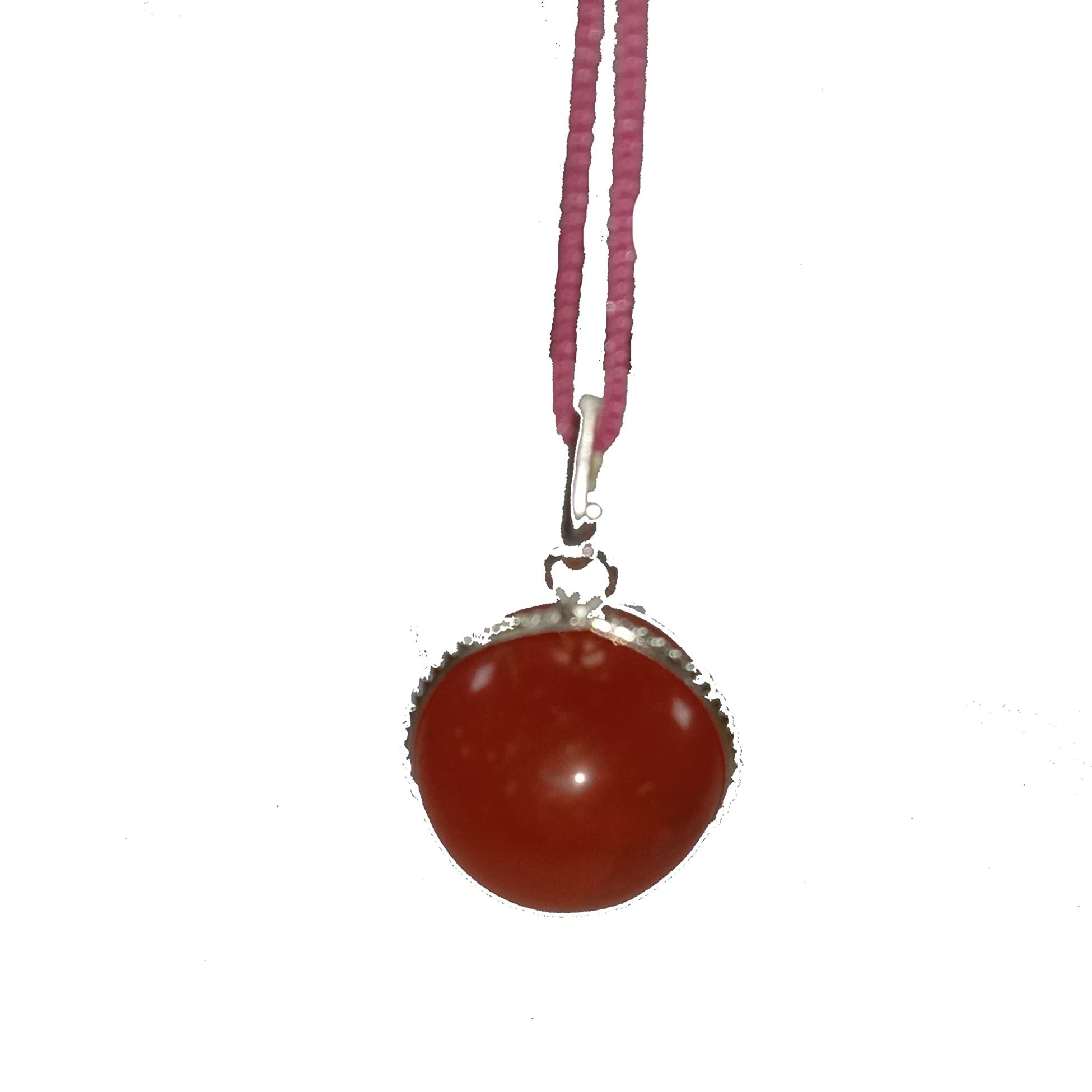 Red Carnelian Ball Pendant Necklace Healing crystal pendant