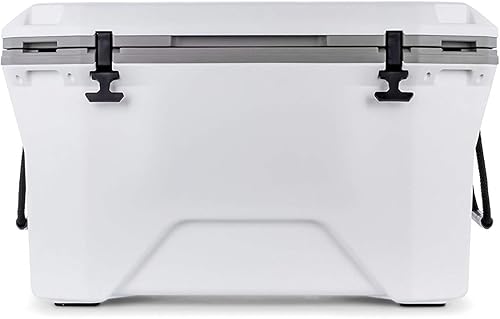 Camco - Hielera Currituck blanca y gris de 50 cuartos, 28 litros