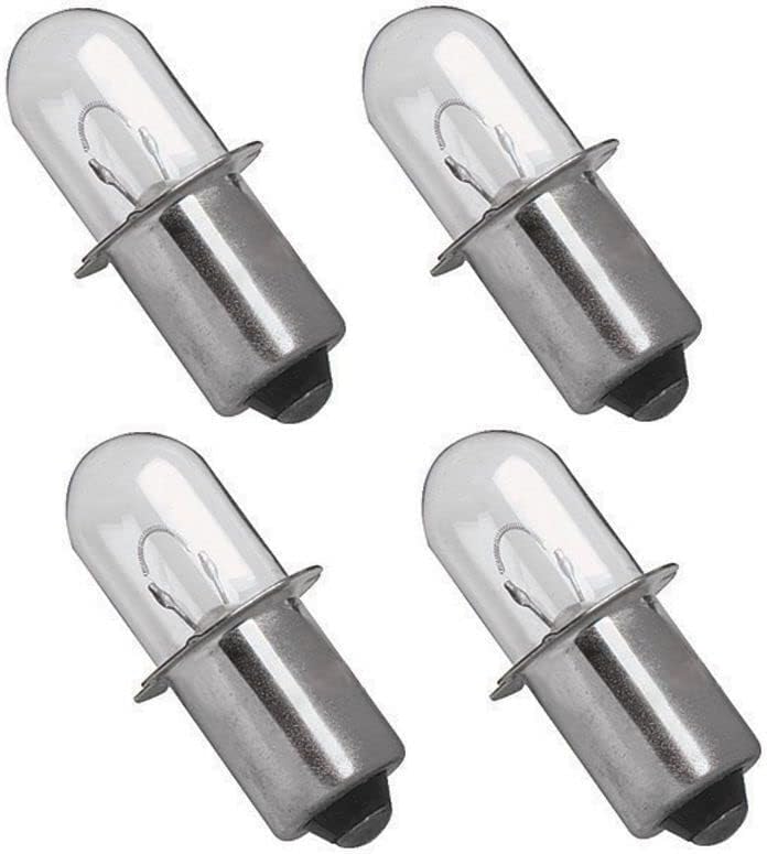 BBAUER (4 18 VOLT Flashlight Replacement Xenon Bulb / 18v for RYOBI ONE+ Cordless