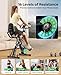 2026 Toputure Exercise Bike with LCD Display, 5-in-1 Folding Exercise Bike with App 16-Level Magnetic Resistance, Ultra-Quiet Flywheel 310LBS Capacity and Upgraded Comfort Seat Cushion