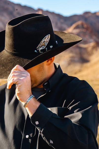 Montana Silversmiths Longhorn Cattle Drive Hat Feather