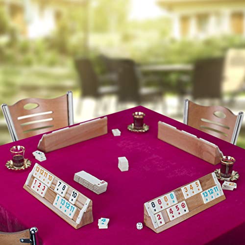 Star Rummy Tile/Okey Juego con Contenedor y Dados