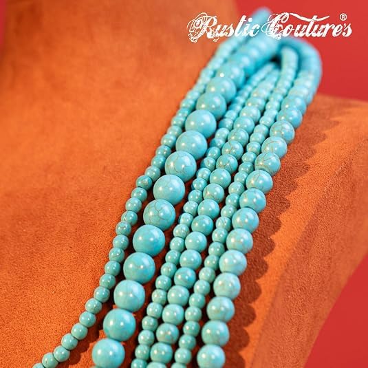 Image of Montana West Turquoise Necklace & Dangle Earring Jewelry Set for Women