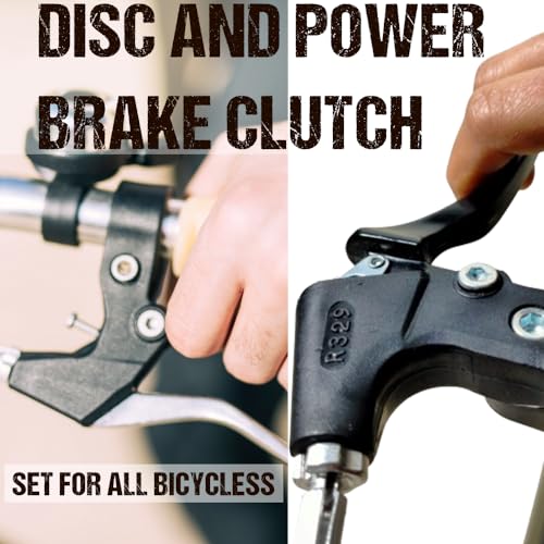 Image of Aluminium Enhace Your Bicycle's Braking Performance with Durable Black Disc and Power Brake Clutch /Lever Set for All Bicycless 2024