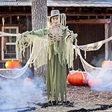 Animated Inferno Scarecrow Halloween Prop Lifesize 6 Ft. Decoration