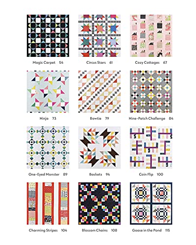 Just One Charm Pack Quilts: Bust Your Precut Stash With 18 Projects in 2 Colorways – vue 9
