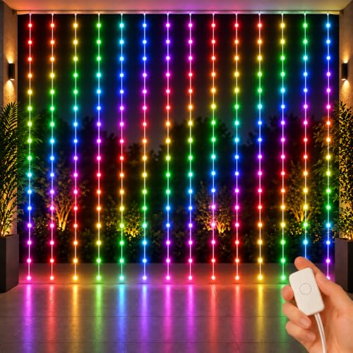 Gesto Waterfall Curtain Fairy Lights for Decoration – 150 Led Str...