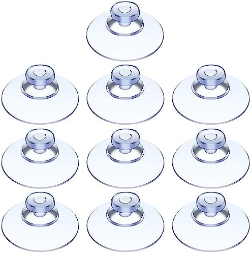 10 Pieces Suction Cups,20mm Suction Cup,Small Suction Cups,Window Suction Cups,Window Suckers for Glass,for Windows,Tiles,Car Decoration,Glass Plates,Kitchen,Bathroom,Transparent (20 mm)